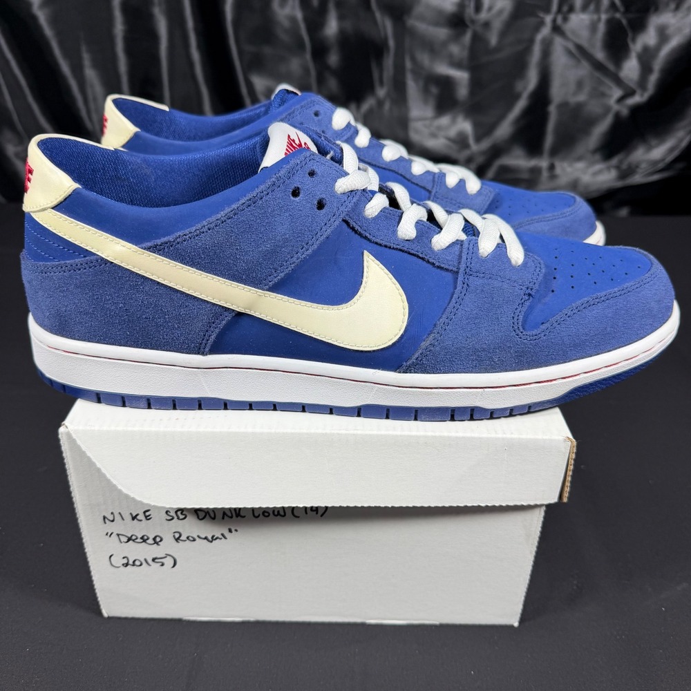 Nike SB Dunk Low Pro Ishod Wair Deep Royal Blue White 819674-416 Mens 14 RARE